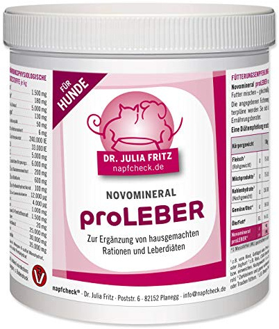 napfcheck Novomineral proLEBER - für Hunde - 500 g