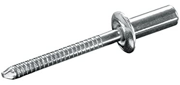 GOEBEL® - 250 x Dicht-Becherblindnieten gerilltem Nietdorn Edelstahl A2 (V2A) / Edelstahl C1 (Ø x L) 4,8 x 12,0 mm Flachkopf ISO16585 Becher Blindniete Dichtblindniete Bechernieten Dichtnieten
