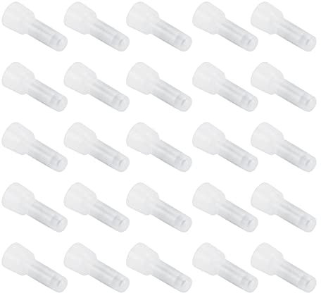 1000Pcs Closed End Terminal Transparent Nylon Crimping Cap Wire Cable Connector Closed Terminal Kits(CE1)