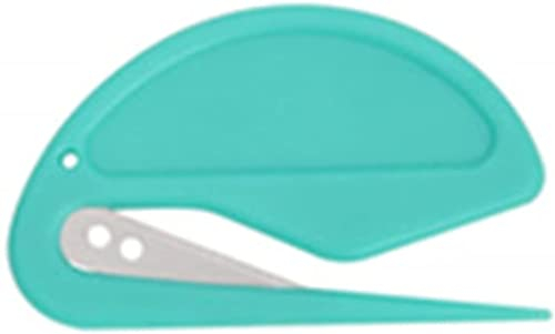 Ouvre-lettre en plastique pour enveloppe et envoi de colis, idéal pour la maison, le bureau, Vert