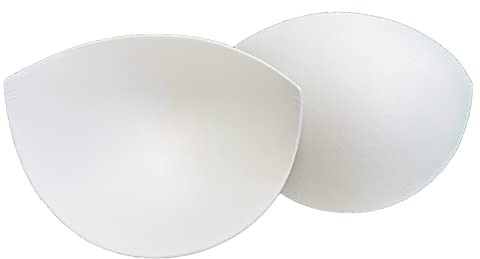 Sew in Bra Cups - Non Push UP - Liner Cups for Wedding Dresses - Ivory (D Cup)