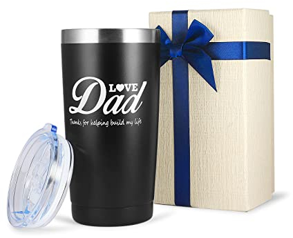 Cadeau fete des peres DAD Mug Isotherme 590ml Thermos Café, Tasse Isotherme Étanche en acier inoxydable sans BPA