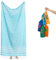 Luum® XXL Strandtuch Damen Herren Hamamtuch Saunahandtuch Handtuch Yogatuch Duschtuch Strandhandtuch Saunatuch Badetuch Pareo, großes leichtes Tuch Reisehandtuch Pestemal Turkish Towels, Türkis