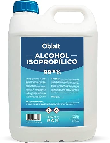 MUNTRADE Alcool Isopropylique 99,9% Isopropanol Nettoyeur Liquide 5000ml