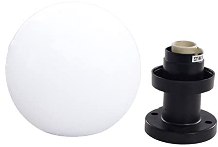 OSALADI Feux De Clôture Luminaire D'extérieur Décoratif Couvercle De Lumière Sur Pied Cache Ampoule Couvercle De Lampe Lampadaires Lampadaire De Pont Globe Boule De Verre Acrylique Givré