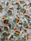 Rainbow-Bonbons zum Geburtstag Party Hochzeit 500g - handgewickelte Rocks-Bonbons mit Regenbogen Motiv - Tischdeko Nascherei Gastgeschenk