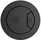 Excel Home Toilet Flush Button Replacement - Dual Button Toilet Flush Buttons - Pneumatic Technology - Fingerprint Resistant Compatible with Air Houses - Round 63mm (Matt Black)