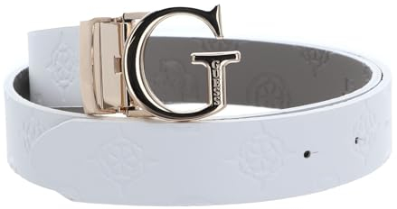 GUESS Jena Adjustable And Reversible Pant Belt W105 White Multi - kürzbar