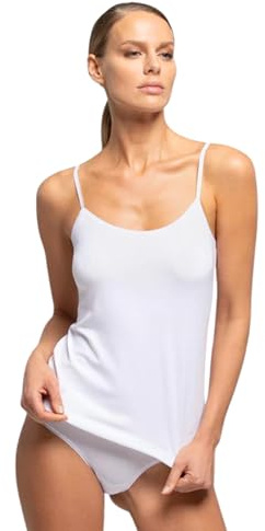 o-day Defonseca 3 Canotte Donna 100% Cotone Pettinato - vestibilità Perfetta, Comfort Ottimale - Ideale per Ogni Stagione