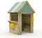 Wickey Maison de Jeu Hut - Maison de Jeu en Bois pour Enfants, Maison de Jardin pour Enfants, extrême résistante aux intempéries - en Bois Massif imprégné sous Pression - Bleu Pastel