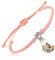 MMXX Personalisiertes Armband mit Bild im Inneren Fotoprojektionsarmband Personalisierte Geschenke für Paare/Frauen/Männer Personalisiertes Verstellbares Armband (A6: Rosa und Silberne Perle)