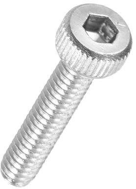 Kozelo 100 Piezas Tornillos de Cabeza Hexagonal - [M2-0.4 x 10mm] Acero Inoxidable 304 Totalmente Roscados con Allen Socket Drive para Motor Eléctrico Impresión 3D Plateado