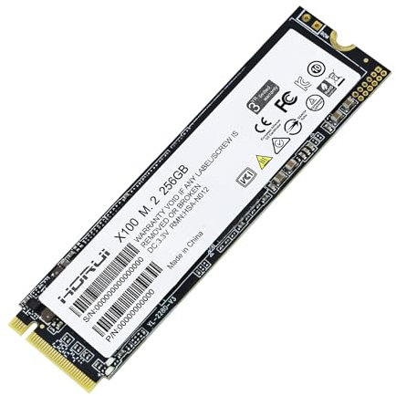 Yahboom 256GB M.2 NVMe SSD PCIe 3.0 2280 PCIe Internal SSD with Heatsink, Read/Write Speed up to 2600/1700 MB/s with Heatsink,Compatible with Laptop Jetson Raspberry Pi5 PCIE (256GB M.2 SSD+Heatsink)