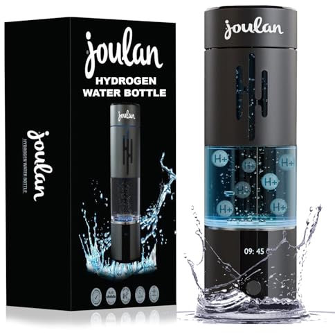 Joulan Hydrogen Water Bottle - Upgraded Rechargeable, LED Timer, 230ml, 4500 PPB, Hydrogen Water Bottle Generator with Advanced SPE & PEM Technology - BPA-Free Hydrogenated Water Bottles for Hydration