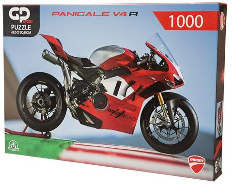 GP Sport Ducati Panigale 2D Jigsaw Puzzle – 1000 Pieces, Highly Detailed Artwork, Great for Collectors, Ducati Fanatics and all Motorbike Enthusiasts - 68.5 x 50.8