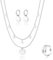Kenivira Schmucksets für Damen,Silber Schmuck Set,Silber Anhänger Halskette Silber Ohrringe Silber Ring Set für Damen,Schmucksets Geschenke für Damen