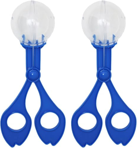 2 pinze a forbice in plastica blu, per coordinazione occhio-mano, clip a farfalla, per adolescenti e osservazioni della natura, per sport e giochi all'aperto