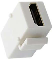 Conector de clavija Keystone a hembra 4K para montaje en placa de pared