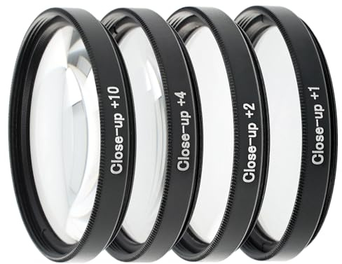 ayex Close up Makro Linsen Set 46mm - 4 teilig (+1, +2, +4, +10)