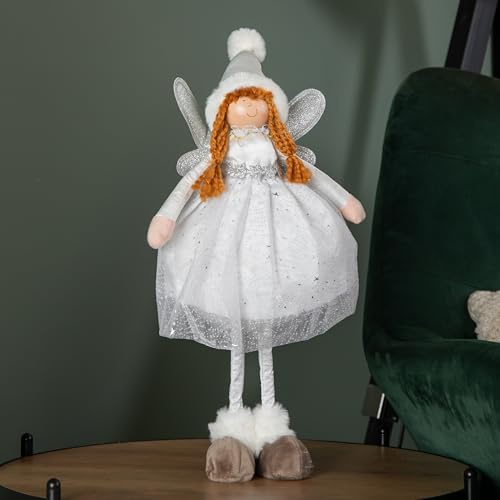 Samuel ALEXANDER 48cm Standing Soft White Fairy Magic Christmas Decoration
