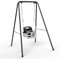 Columpio para Bebé 4 En 1, el Columpio para niños con un Soporte de Metal, el cinturón de Seguridad, Sentado para Interiores y al Aire Libre, fácil de Montar y almacenar