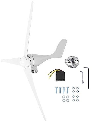 BAFOVY 500W DC12V Generador de Turbinas Eólicas 3 Cuchillas Productor de Energía Eólica Eléctrica, Generación de Energía Eficiente, Rendimiento Estable, Diseño Resistente, Operación para Todo Clima,