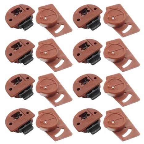 Durlo 8 Pairs Sliding Door Roller Damping Wheels, Aisle Rail Kits, Furniture Roller Wheels, Sliding Door Runners for Wardrobe, Closet