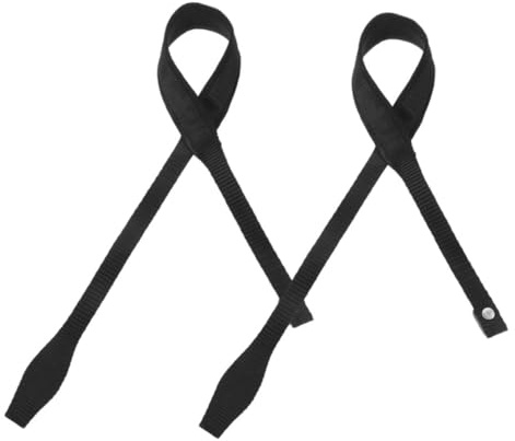 HOOTNEE 2 Stück Skistock Handgelenkschlaufen aus Robustem Material Verstellbar Schwarz für Ski Trekking und Wanderstöcke rutschfeste Stockarmbänder zur Stabilen Befestigung und