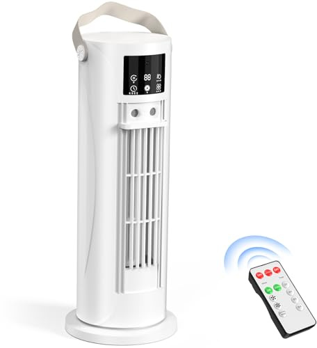 Portable Air Conditioner, 28dB Air Cooler, 26ft/s Velocity Mini Air Conditioning Unit with 2-8H Timer, 120° Oscillation, 1-Touch Turbo Mode Cool Mist, Low Energy Small Air Conditioner for Home(White)