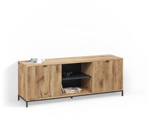 Livinity Lowboard Aterno, Viking Oak, 150 x 60 cm mit 2 Türen