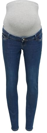 ONLY Damen Skinny Jeans Blau L/32 | Skinny Fit, Casual, Bei max. 40 grad waschen