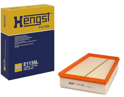 HENGST - Luftfilter E1135L - Luft-Filtereinsatz für KFZ | Hochwertiger Motorluftfilter für Otto- oder Dieselmotor - Schutz für Motoren - Wasserbeständig