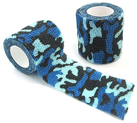 NAMVO Self-Adhesive Non-Woven Camouflage wrap Rifle Gun Hunting Camo Stealth Tape 4.5M - Ocean Camouflage