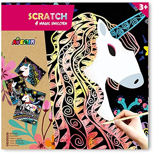 Avenir 31545 6301545 Scratch Magic Unicorn, Mehrfarbig