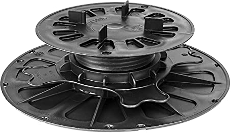 Gartenwelt Riegelsberger Premium justierbarer Stelzlager für Terrassenplatten Plattenlager Auflagefuß Terrassenträger Drehfuß Plattenträger Stützenfuß Höhenverstellung 40-70 mm | 52 STK. (1 Karton)