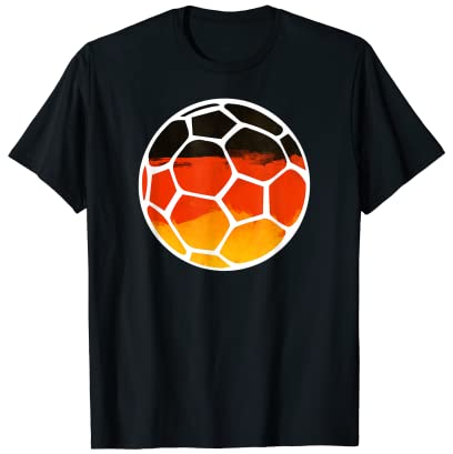Fan Trikot und Handball T-Shirt mit Deutschland Flagge T-Shirt