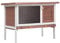 vidaXL Holz Kaninchenstall 1 Ebene Braun Kleintierhaus Hasenstall Kaninchen