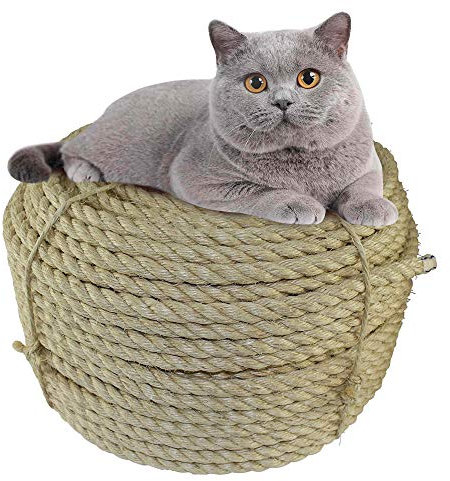 BRKURLEG Corda in sisal da 8 mm, per alberi tiragraffi (8 mm 15 m)