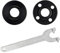 Topbuti 5 5/8-11 Grinder Flange Angle Wrench Spanner Metal Lock Nut for Compatible with Dewalt Milwaukee Makita 193465-4 Bosch Black & Decker Ryobi