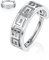 hengkaixuan 16G Helix Ohrringe Septum Clicker Knorpel Daith Ring Chirurgenstahl Conch Hoop Ring 10mm Great Wall Muster Tragus Rook Ohrringe Septum Schmuck Silber Nasenringe Kleine Creolen