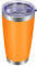 VEGOND 20oz Tumbler with Lid and Straw Stainless Steel Tumbler Cup Vacuum Insulated Double Wall Travel Coffee Mug Powder Coated Coffee Cup(Orange 1 Pack)