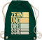 Turnbeutel Rucksack - 40. Geburtstag - Zehnunddreissig - Unisize - Dunkelgrün - geschenkideen+für+frauen+ab+40 40er beutelrucksäcke 40 frau geschenk 40.geburtstag beutel 40-er stoffbeutel vierzig