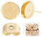 Beebeecraft 1 Box 50 Stück 10mm Ohrring Lünetten Rohlinge 24 Karat Vergoldet Ohrstecker Rohlinge 0,8mm Pin Gold Ohrring Lünette Und 50 Stück Ohrmuttern Für Die Herstellung von Ohrring Schmuck