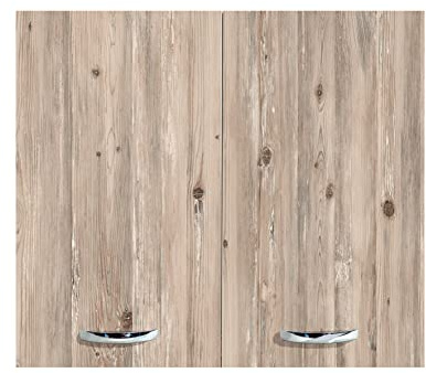 Mabel Armario de cocina suspendido, con 2 puertas y 1 estante mueble de cocina de madera noblecida, mueble de baño suspendido, acabado de madera, fácil de montar, mueble de baño, ahorro de espacio, 80