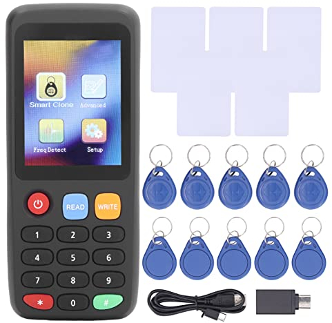 NFC-RFID-Kartenkopierer, Lesegerät, Schreibgerät, Duplikator, Zugriffskontrollkartenkopierer, IC-ID-Kartenkopierer, Zugriffskartenkopierer (5 UID-Schnallen, 5 T5577-Karten, 5