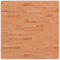 vidaXL Tischplatte, Quadratisch Holzplatte mit 4 abgerundeten Ecken, Holztischplatte Ersatzplatte für Couchtisch, Massivholztischplatte Platte, 80x80x2,5 cm Massivholz Buche