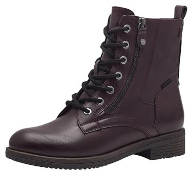 Tamaris Damen Stiefelette Vegan; MERLOT, EU 38