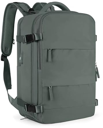 FANDARE Tagesrucksack Lässig Einkaufsrucksack Laptop Daypack 180°-Verschluss Herren Damen Notebook Arbeitsrucksack Uni Business City Rucksack Waldgrün