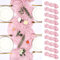 10er-Pack Tischläufer rosa, Käsetuch-Tischläufer, 35 x 70 cm lang, Boho-Tischläufer, Gaze-Tischläufer für Geburtstagsparty, Festival, Hochzeitsdekoration (Rosa)