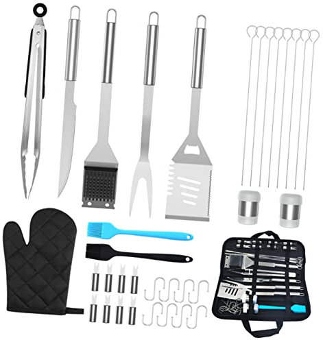 TOPBATHY 1 Juego 35 Uds Bbqtools Kit De Utensilios para Barbacoa Kit De Barbacoa Kit De Herramientas para Barbacoa Herramientas para Barbacoa Suministros para Barbacoa Aire Libre
